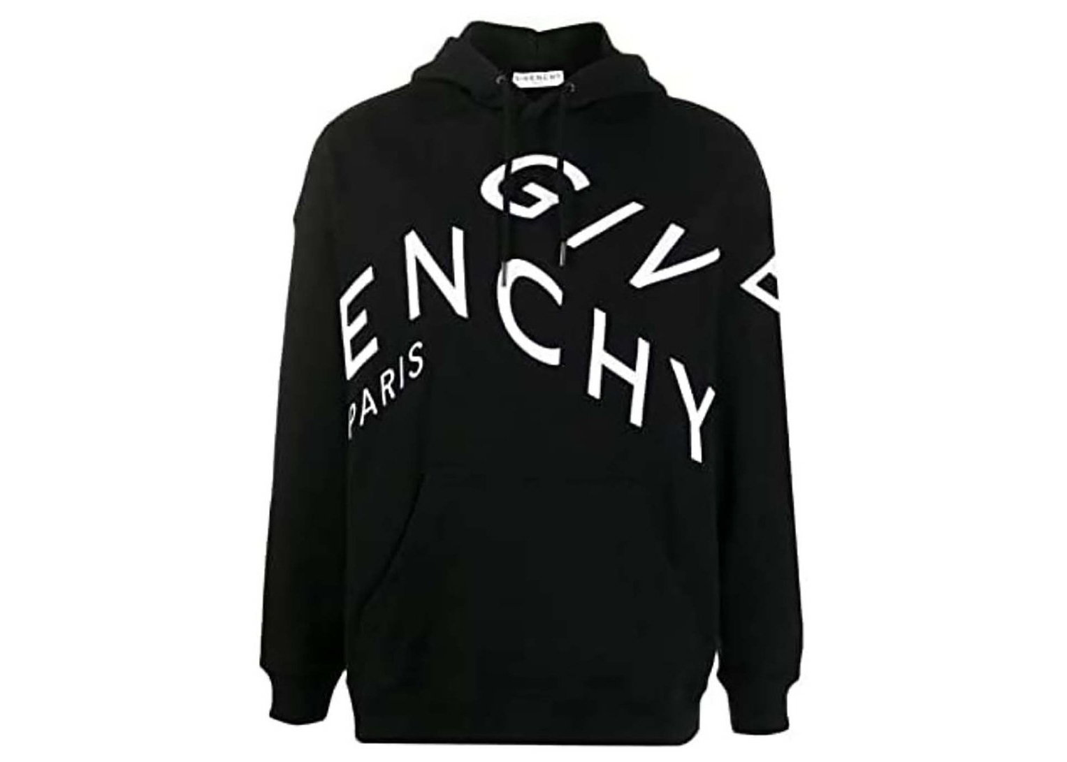 streetwear Givenchy Refracted Embroidered Logo Hoodie Black/White