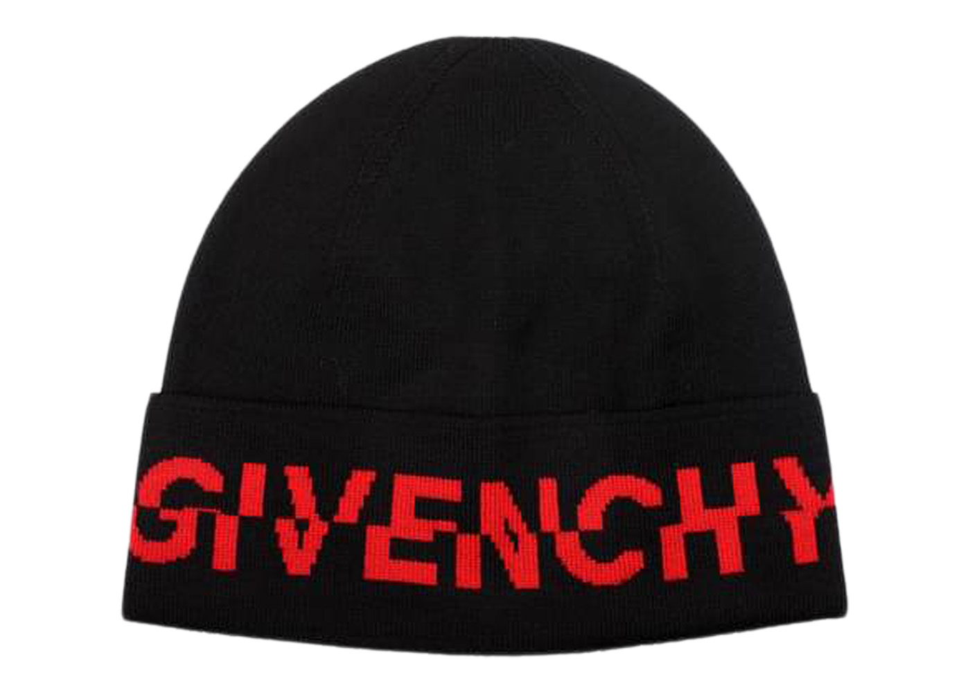 streetwear Givenchy Wool Split Logo Hat Black/Red
