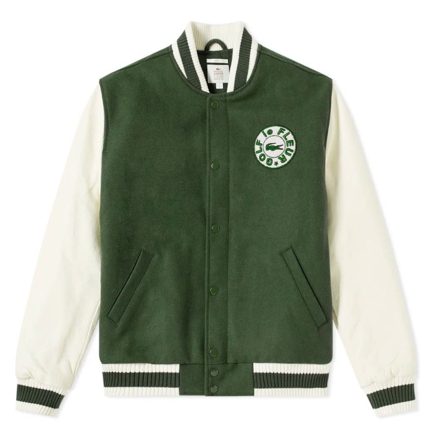 streetwear GOLF Le Fleur Lacoste Teddy Jacket Green