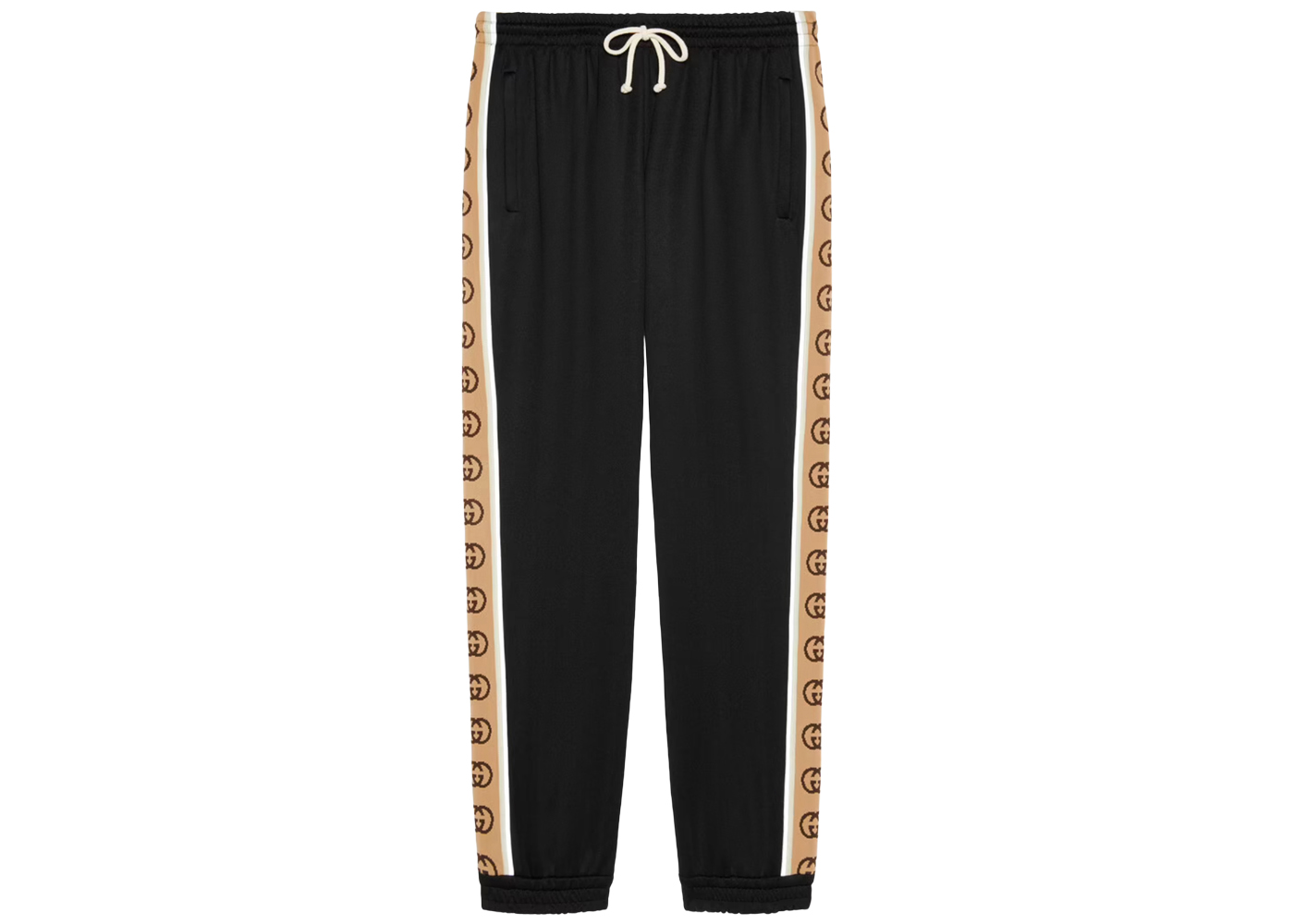 streetwear Gucci Loose Technical Jersey Jogging Pant Black