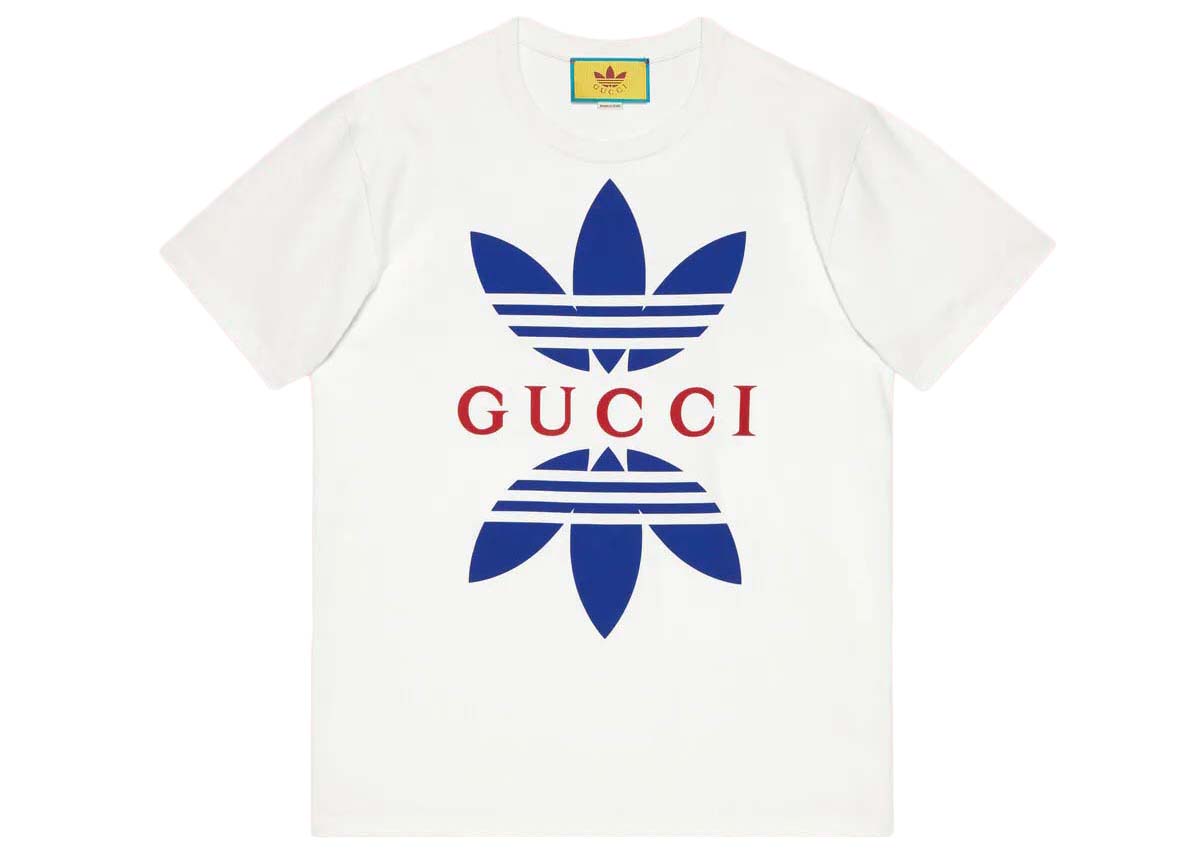 streetwear Gucci x adidas Cotton Jersey T-Shirt White