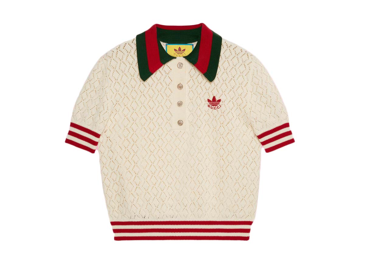 streetwear Gucci x adidas Cotton Polo White