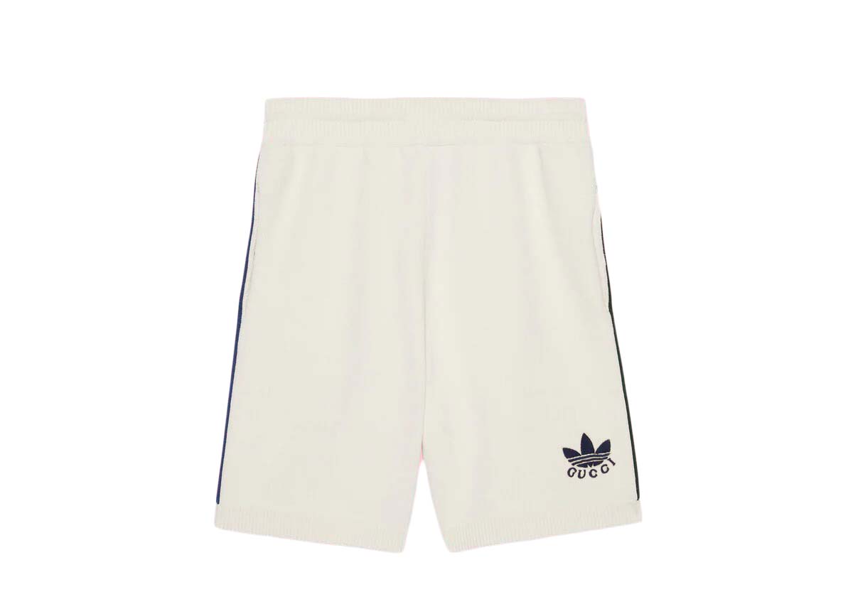 streetwear Gucci x adidas Elastic Viscose Shorts White