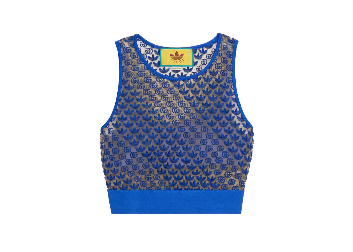 streetwear Gucci x adidas GG Tulle Top Blue