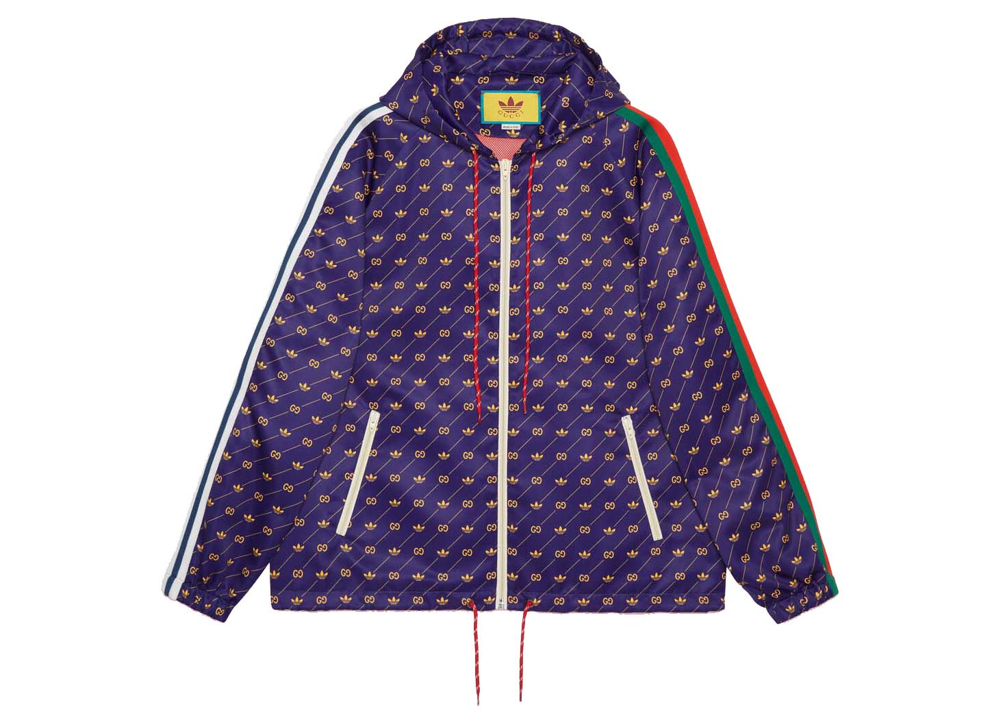 streetwear Gucci x adidas Trefoil Print Jacket Blue/Green