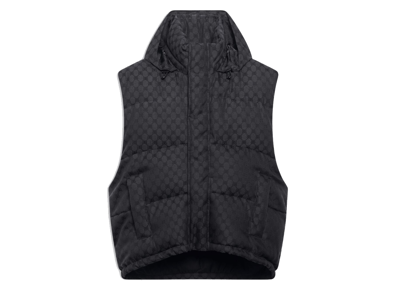 streetwear Gucci x Balenciaga Womens The Hacker Project Hacker Cocoon Puffer Gilet Vest Black
