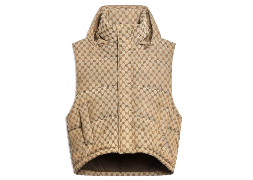 streetwear Gucci x Balenciaga The Hacker Project Hacker Cocoon Puffer Vest Beige