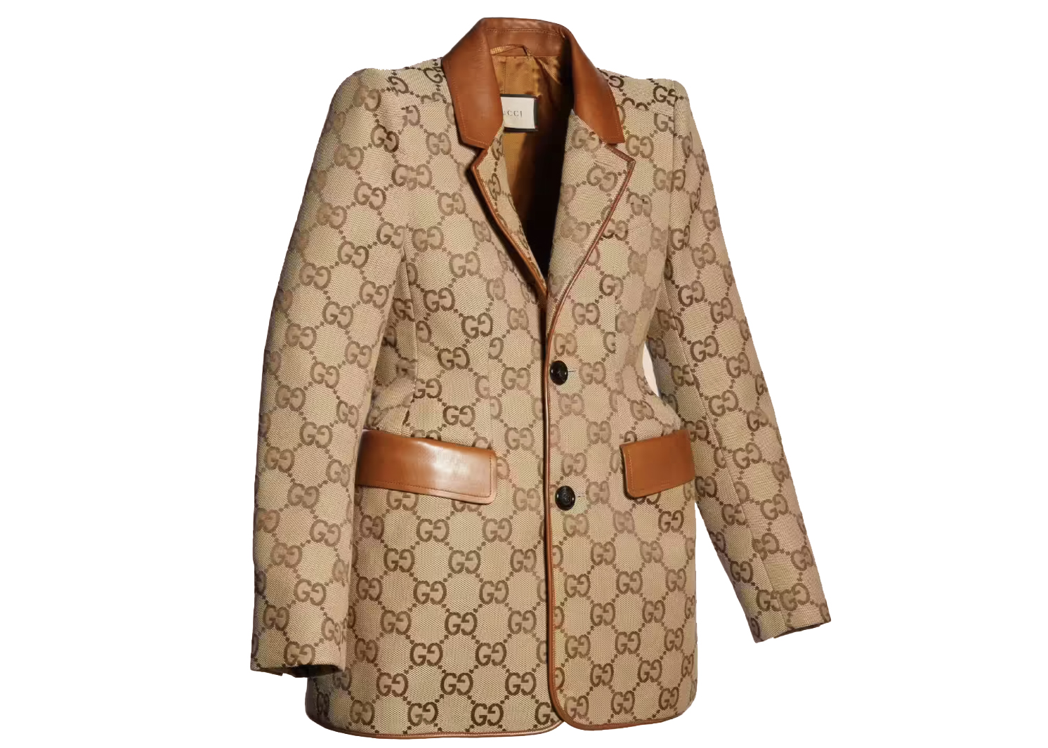 streetwear Gucci x Balenciaga The Hacker Project Maxi GG Hourglass Jacket Beige/Ebony