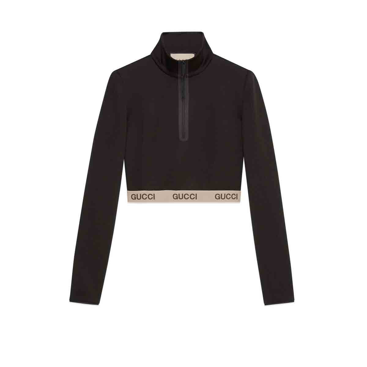 streetwear Gucci x The North Face Cropped Top Black