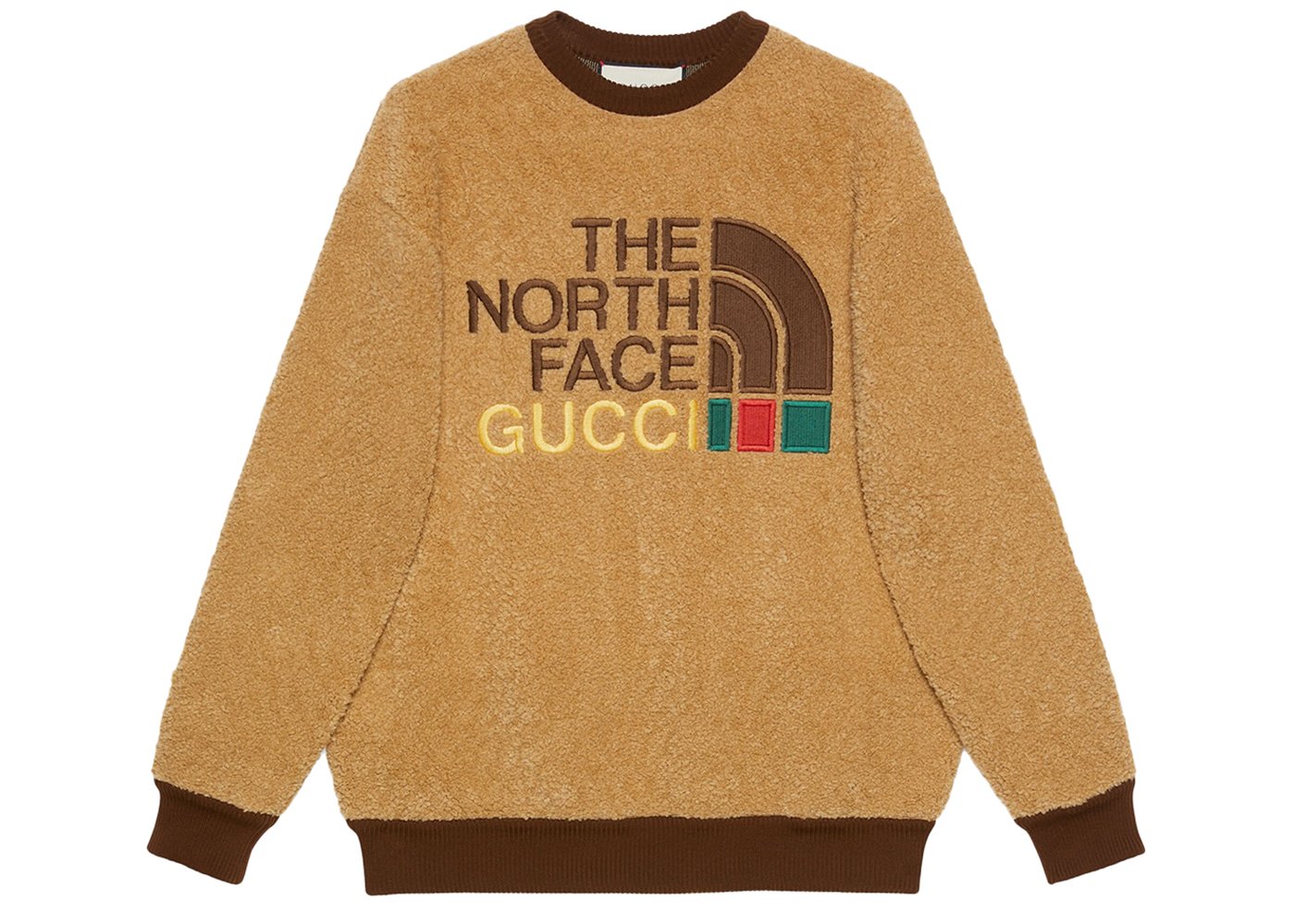 streetwear Gucci x The North Face Faux Fur Sweatshirt Brown