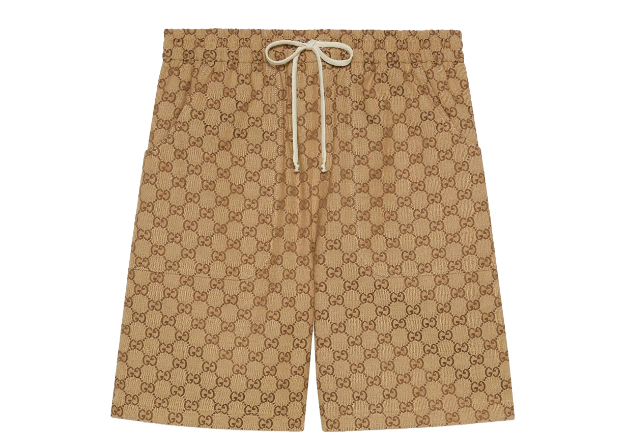 streetwear Gucci x The North Face GG Canvas Shorts Brown/Beige