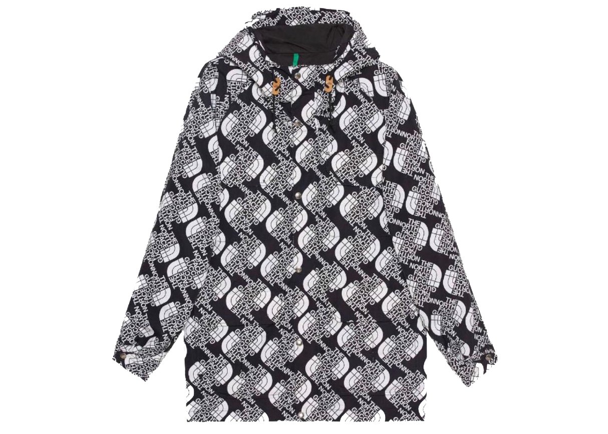 Gucci x The North Face Nylon Mountain Jacket Black/White streetwear
