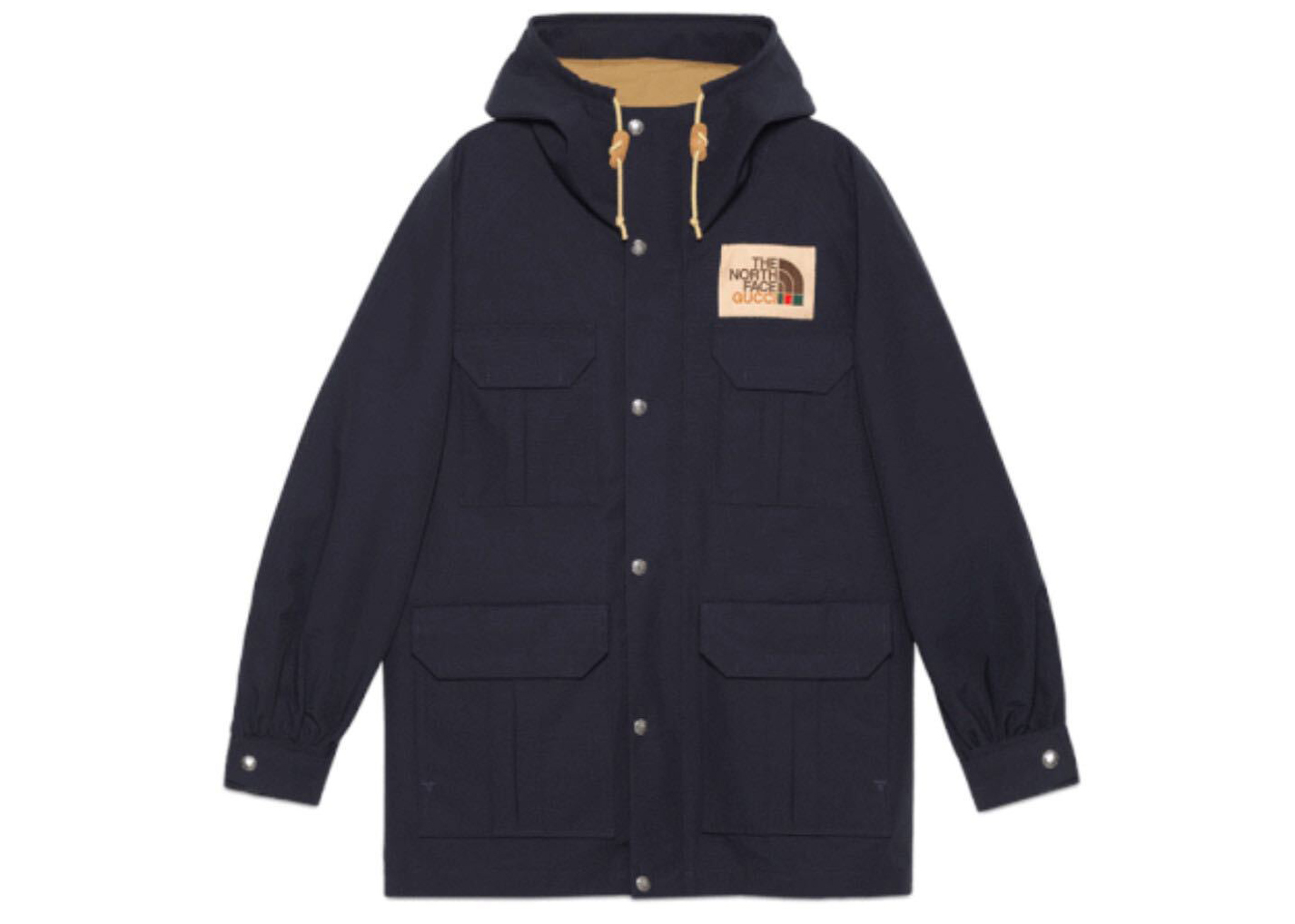 streetwear Gucci x The North Face Nylon Mountain Jacket Navy