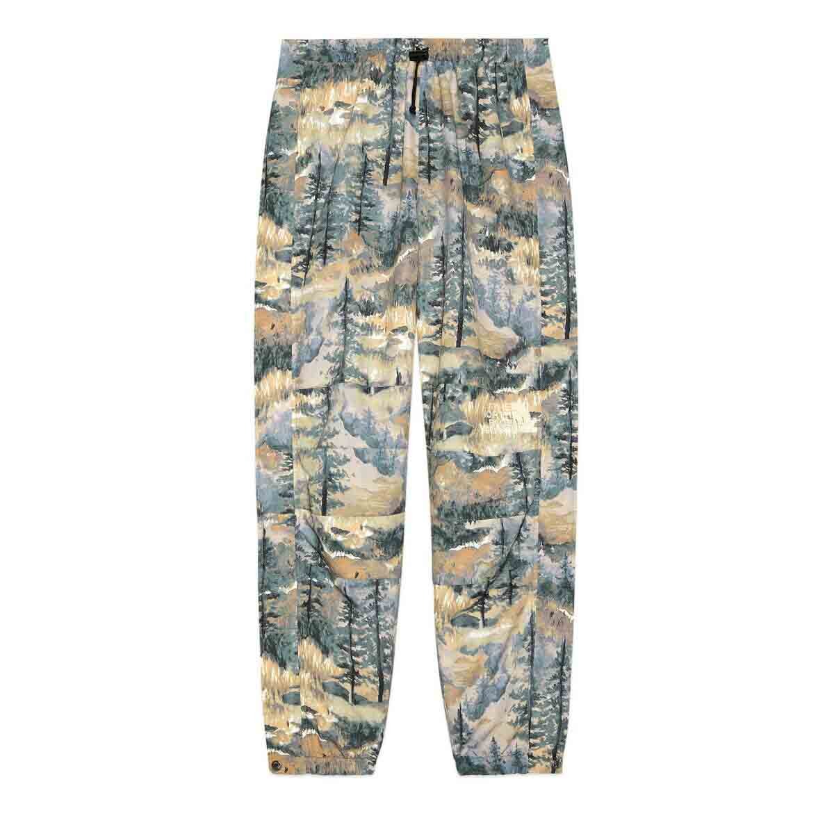 streetwear Gucci x The North Face Nylon Pant Forest Print