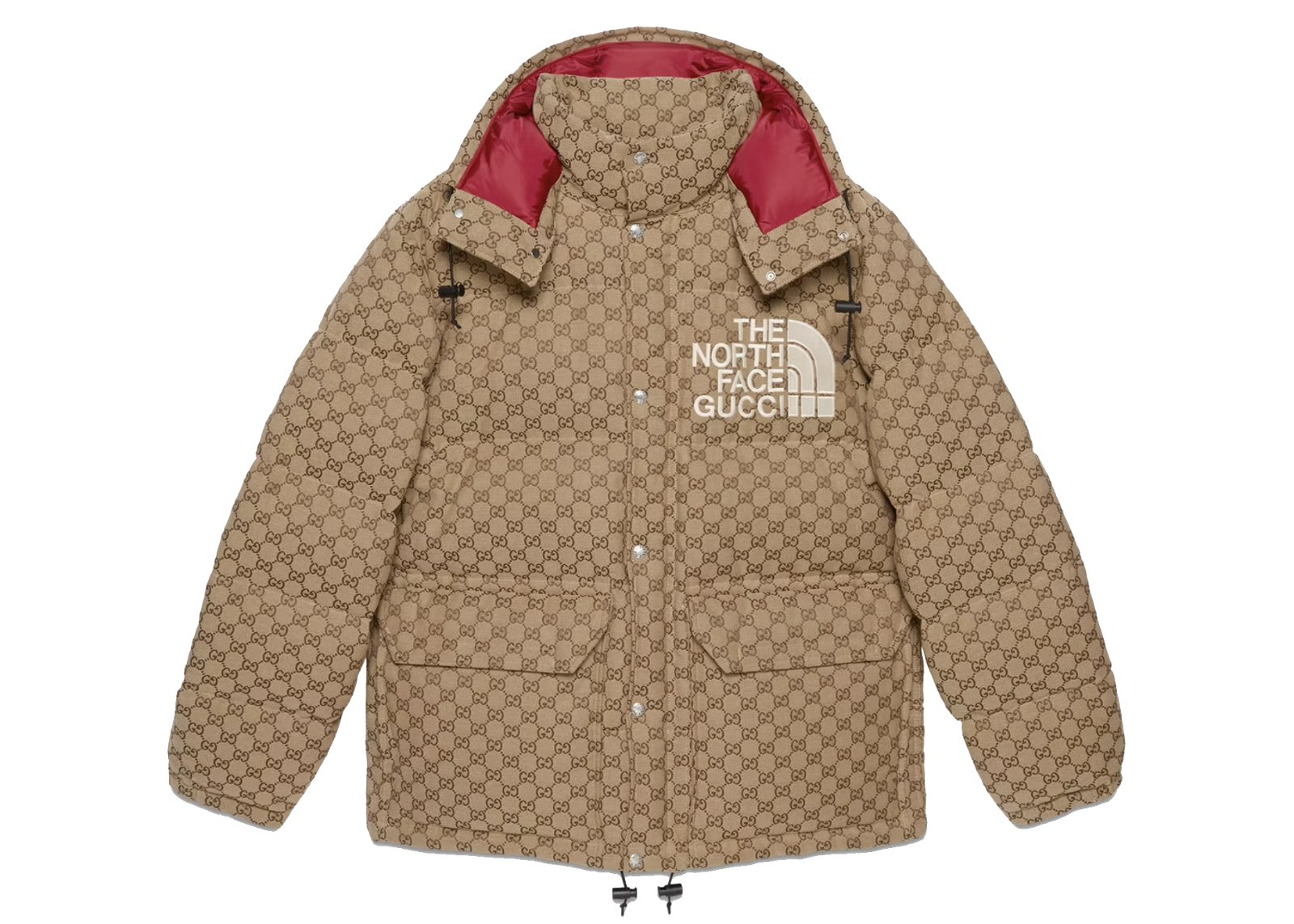 streetwear Gucci x The North Face Padded Jacket Beige/Ebony