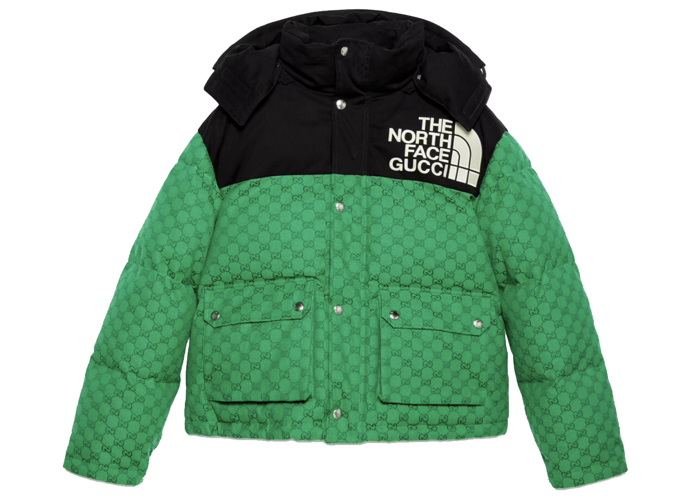 streetwear Gucci x The North Face Padded Jacket Green/Black