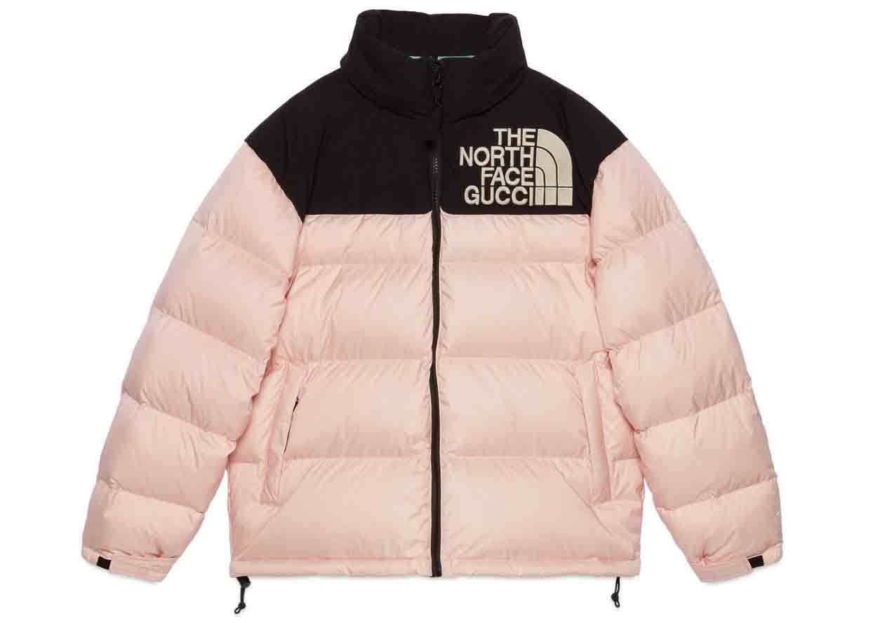 streetwear Gucci x The North Face Padded Jacket Light Pink/Black