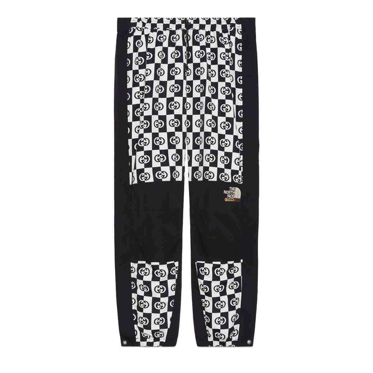 streetwear Gucci x The North Face Pant Ivory/Black Checkered