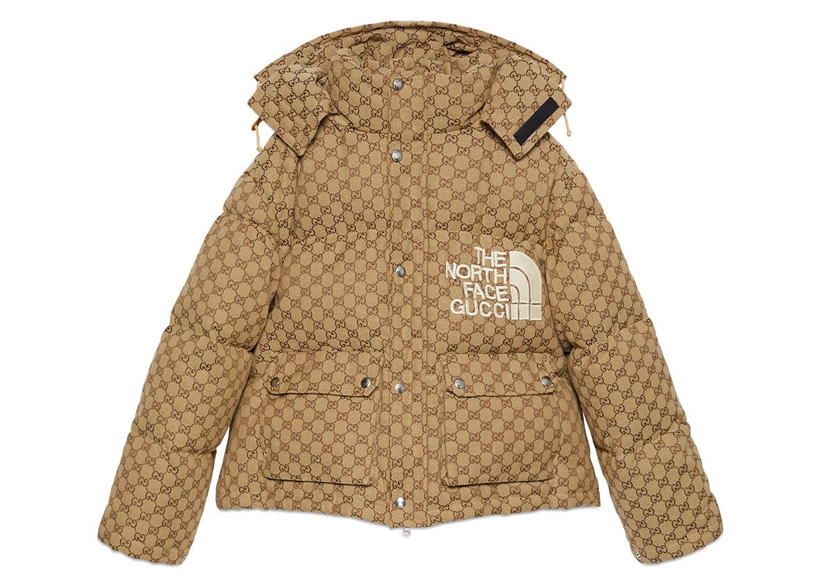 streetwear Gucci x The North Face Print Jacket Beige/Ebony