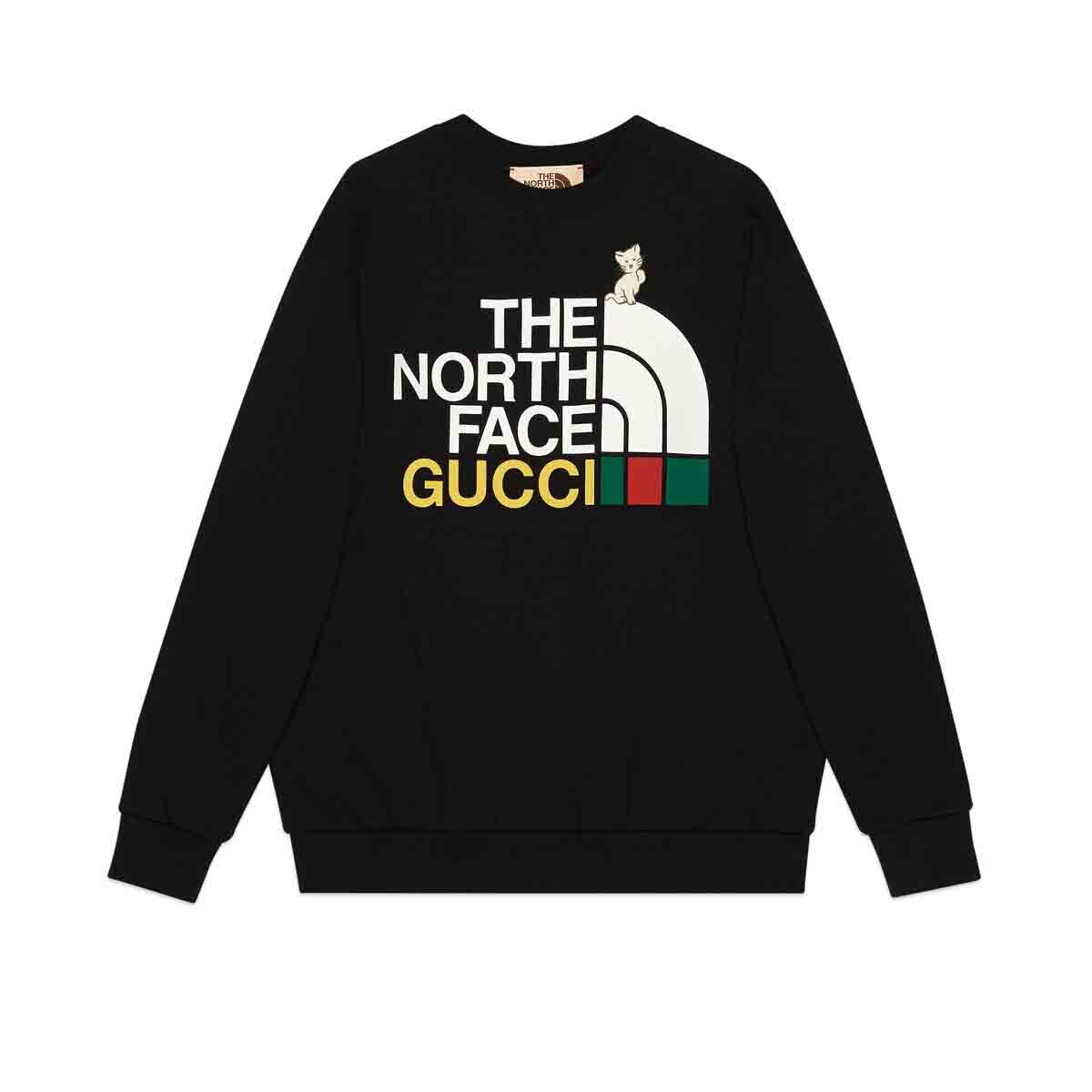 streetwear Gucci x The North Face Sweatshirt Black