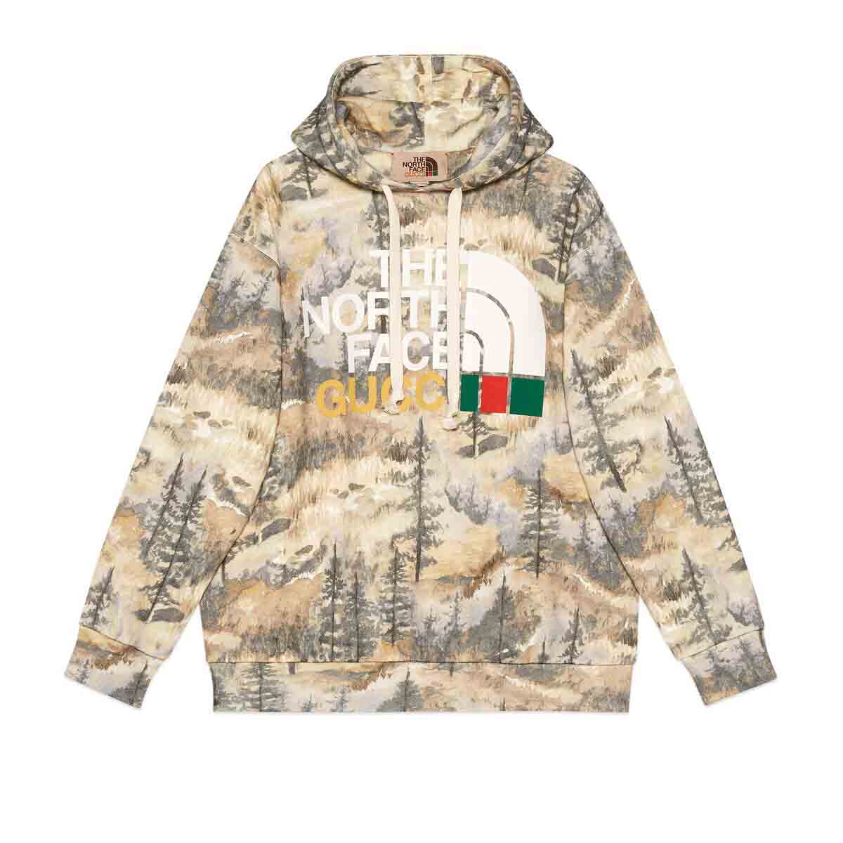 streetwear Gucci x The North Face Sweatshirt Forest Print