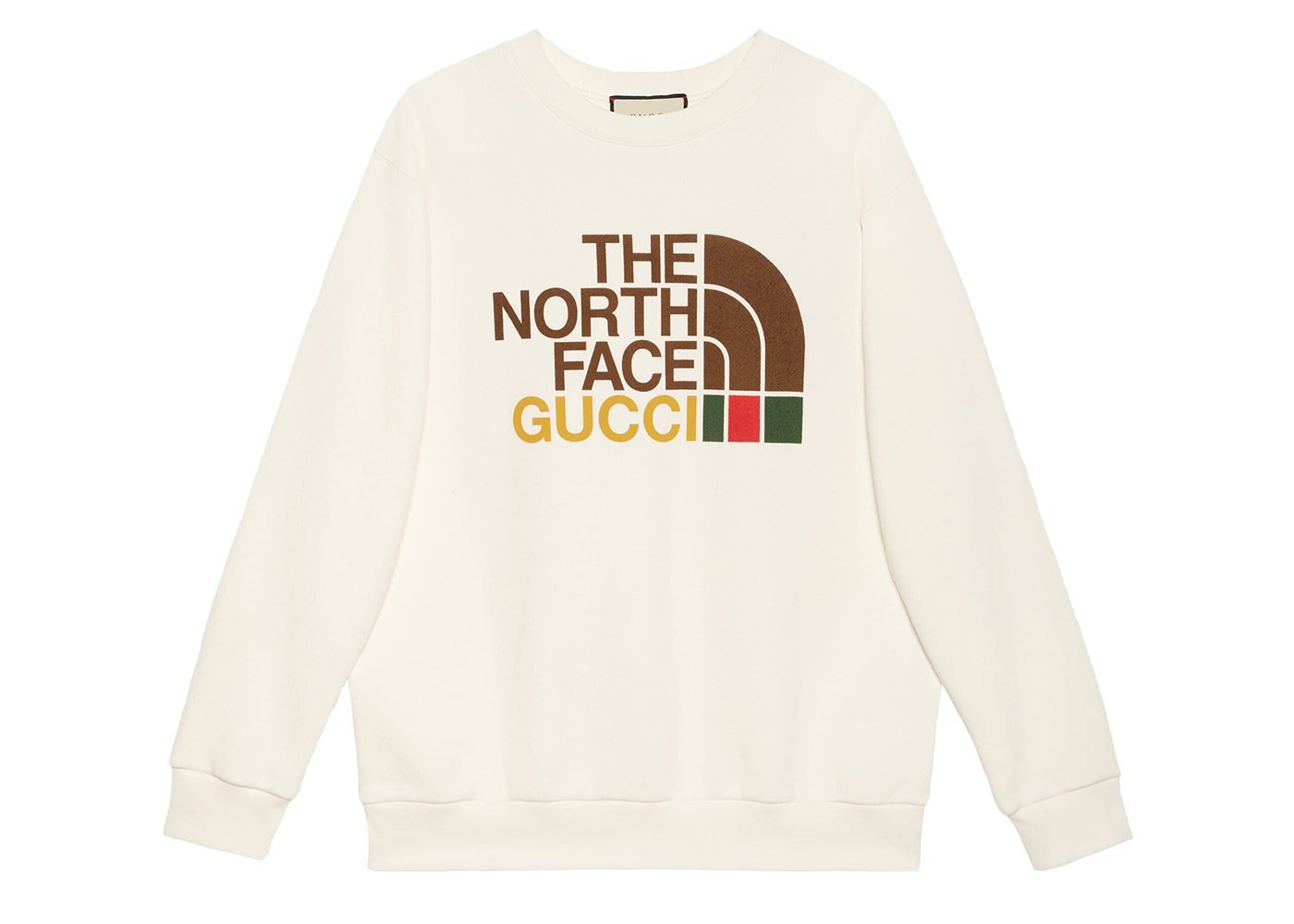 streetwear Gucci x The North Face Womens Cotton Oversized Sweatshirt White