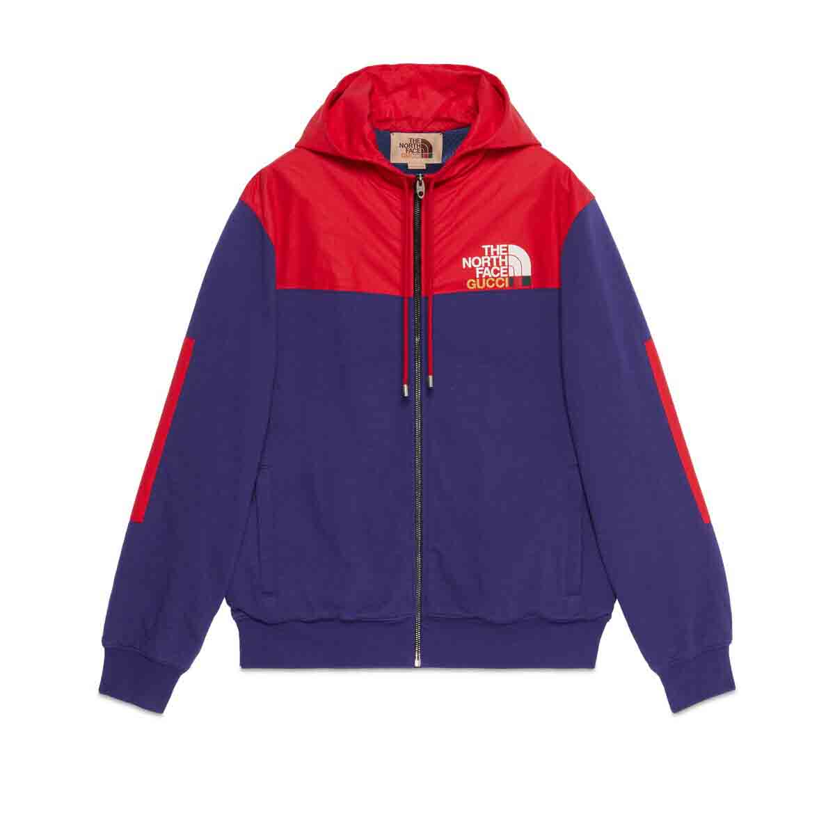 streetwear Gucci x The North Face Zip Jacket Blue/Red