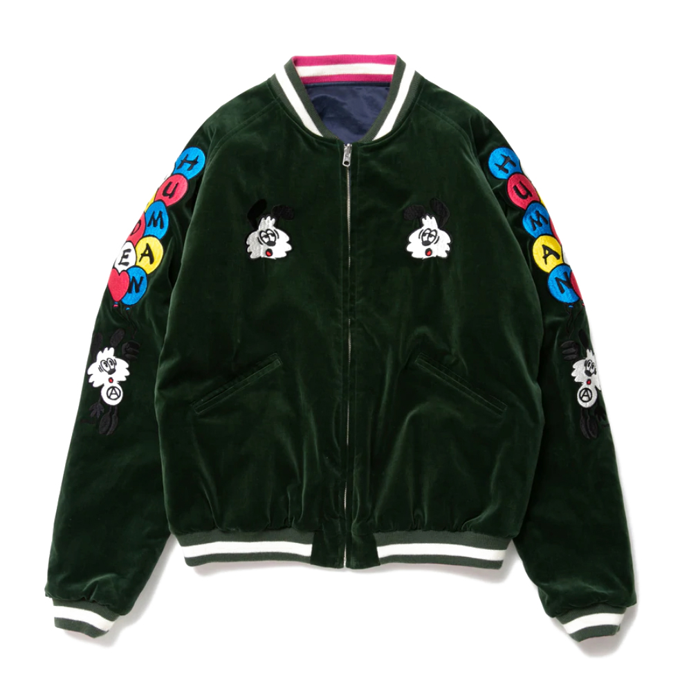streetwear Human Made x Verdy Vick Yokosuka Reversible Jacket Green