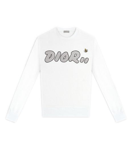 streetwear KAWS x Dior Crewneck Sweatshirt White