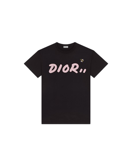 streetwear KAWS x Dior Logo T-Shirt Black