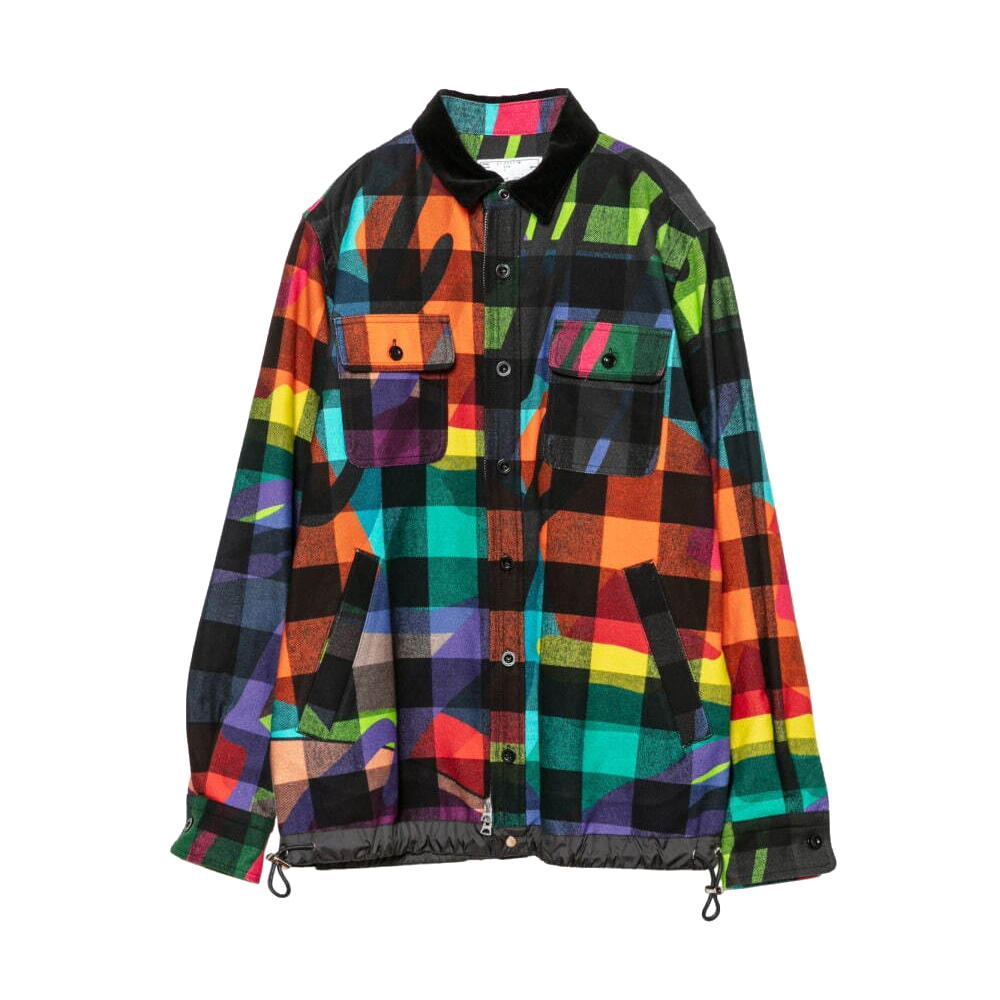 streetwear KAWS x Sacai Camo Button L/S Shirt Multi