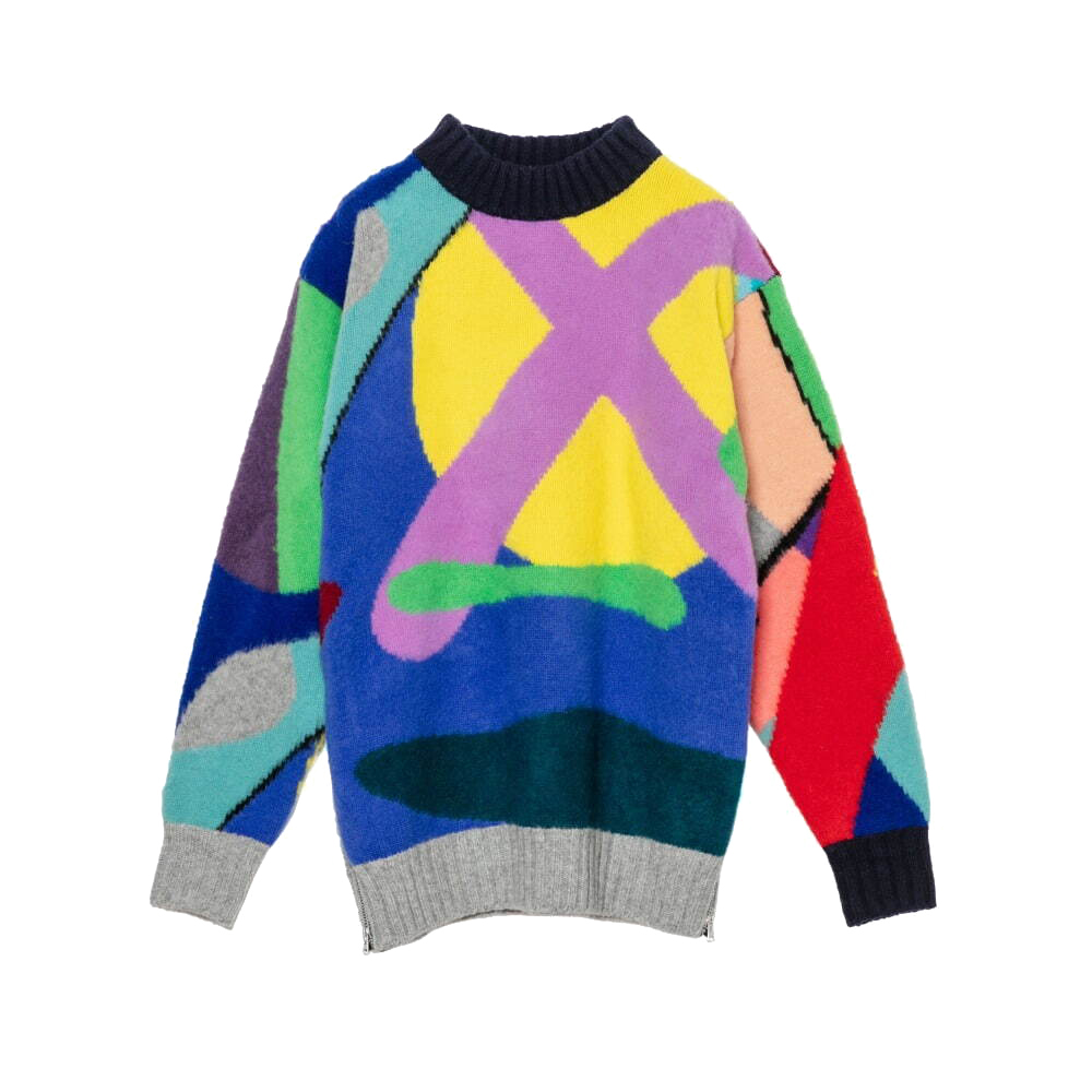 streetwear KAWS x Sacai Knit Pullover Multi