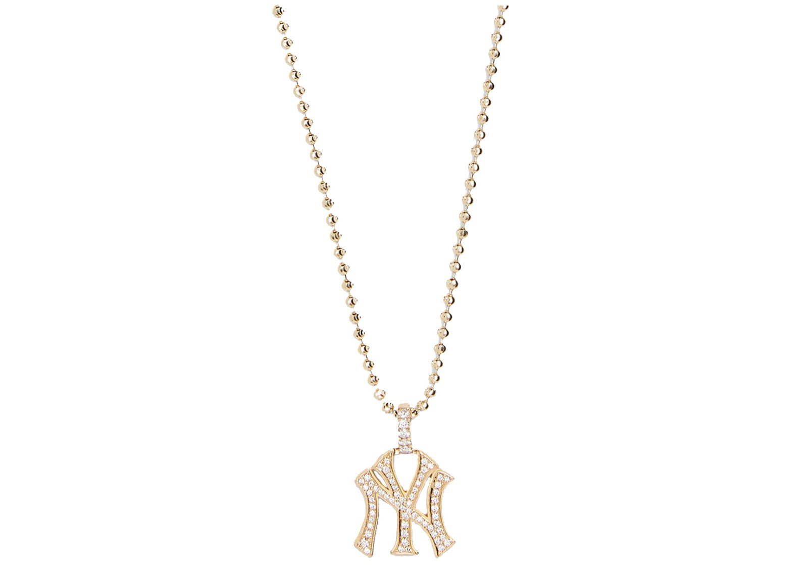 Kith Greg Yuna for New York Yankees Pendant Necklace Gold sneakers