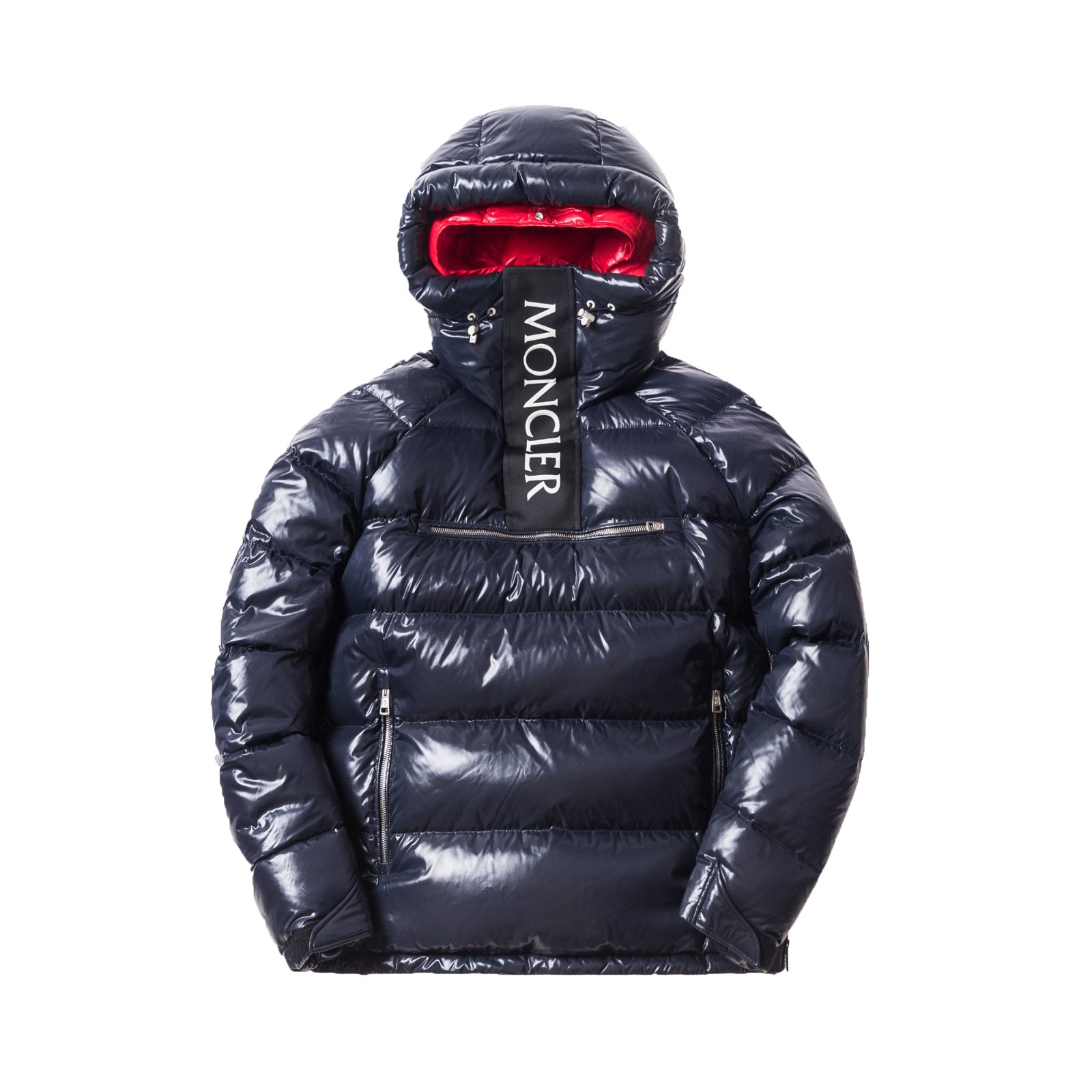 streetwear Kith Moncler Lachat Down Hoodie Navy