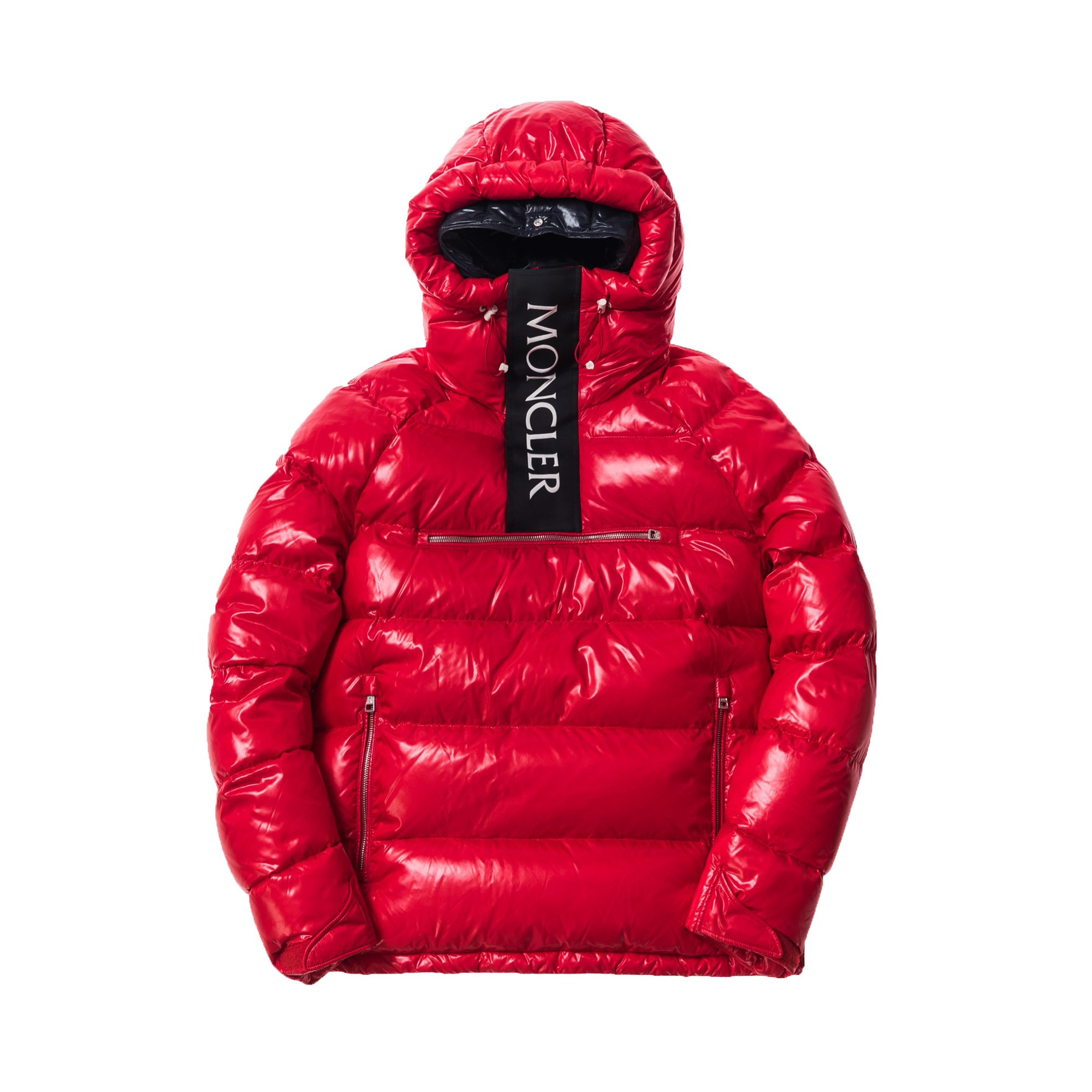 streetwear Kith Moncler Lachat Down Hoodie Red