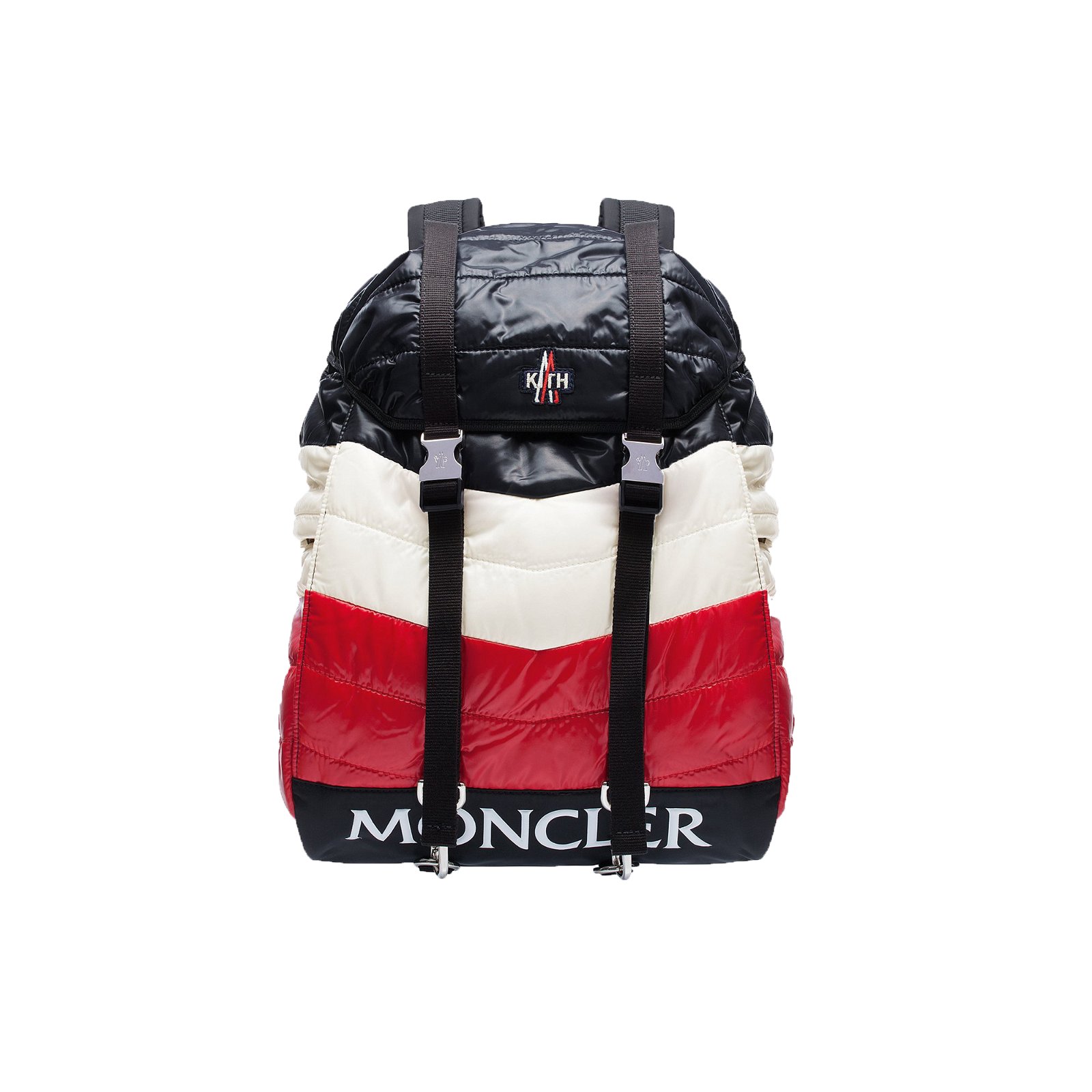 Kith Moncler Rucksack Navy/White/Red streetwear