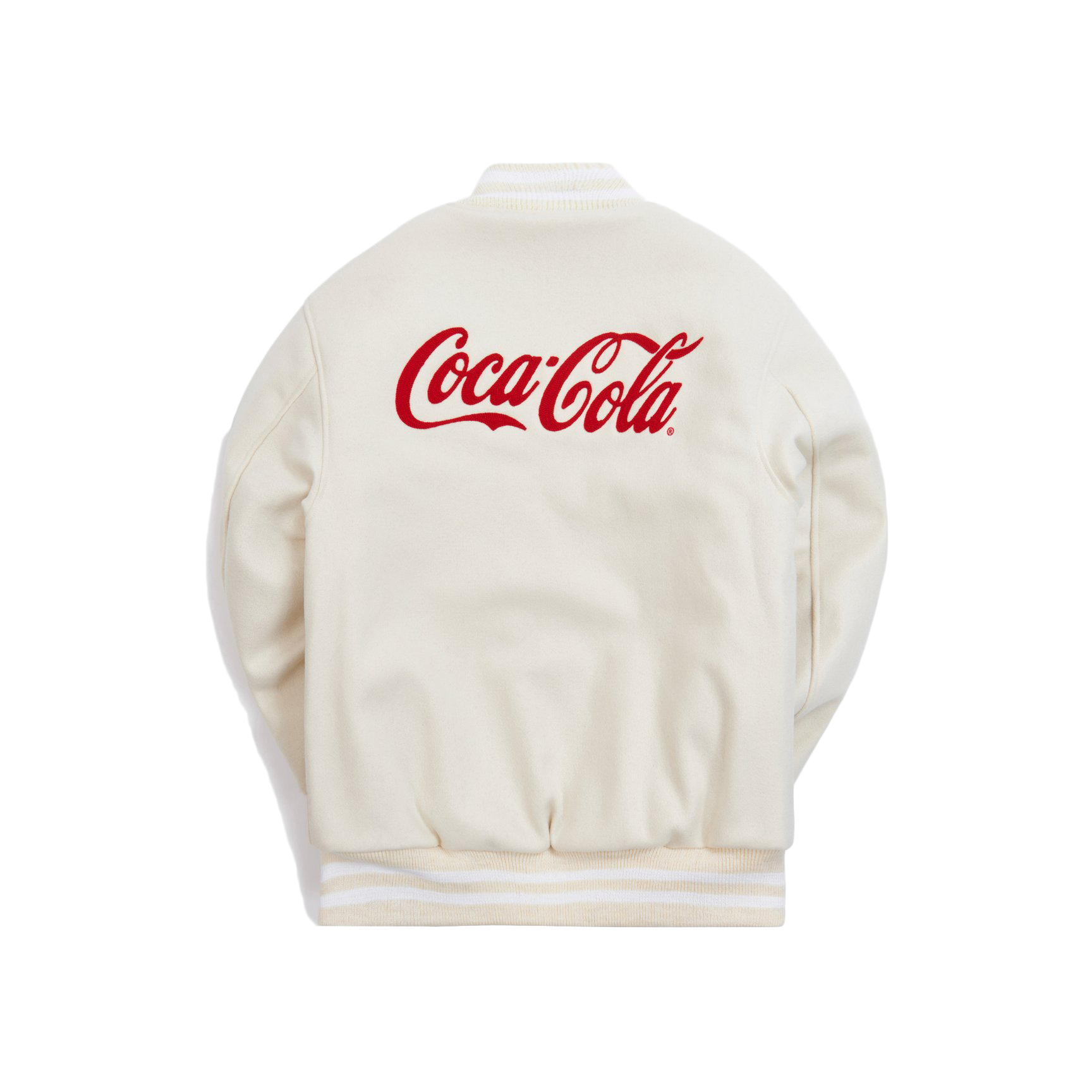 streetwear Kith x Coca-Cola x Golden Bear Varsity Bomber Natural