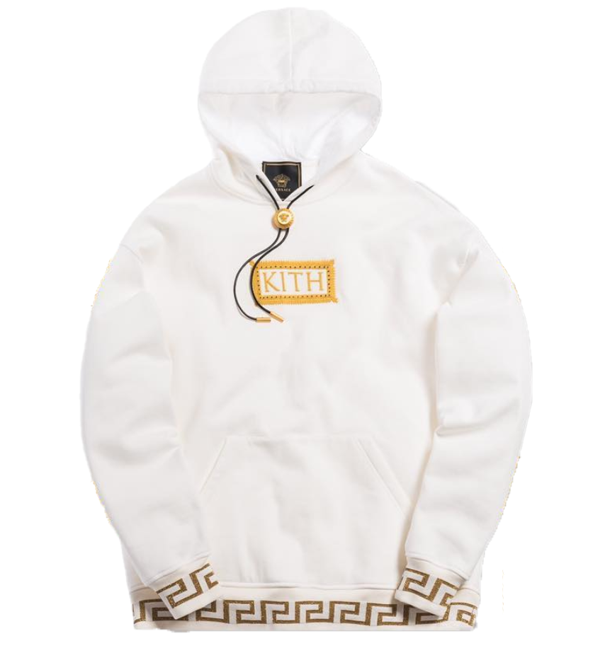 streetwear Kith x Versace Bolo Hoodie Off-White