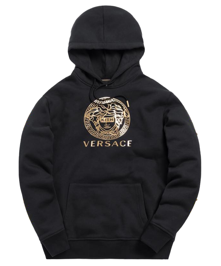 streetwear Kith x Versace Medusa Hoodie Black