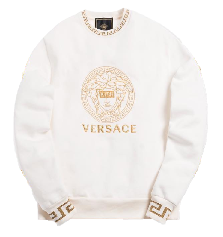 streetwear Kith x Versace Women's Medusa Crewneck Off-White