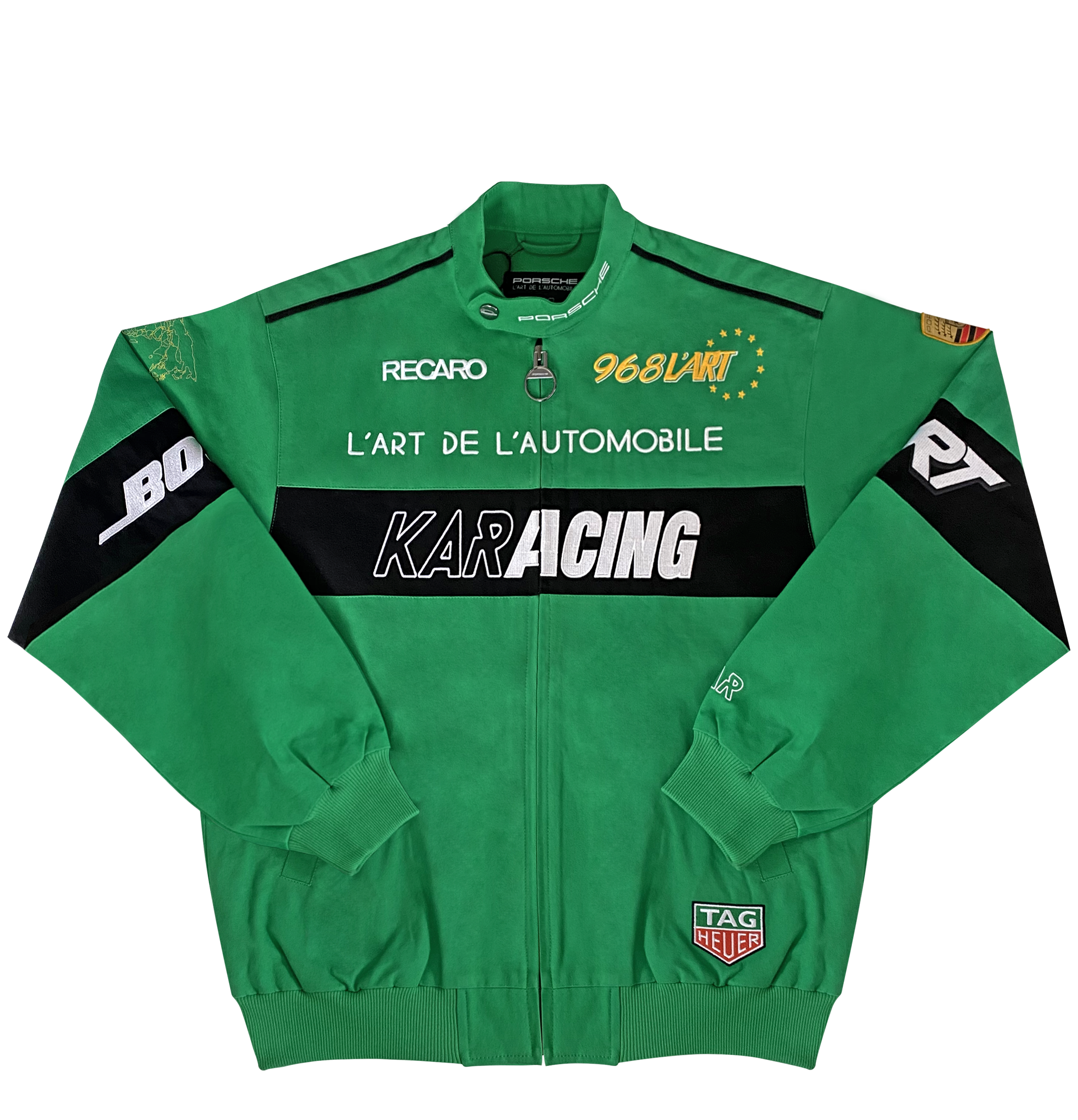 streetwear L'Art de L'Automobile Porsche 968 Design Team Jacket Green
