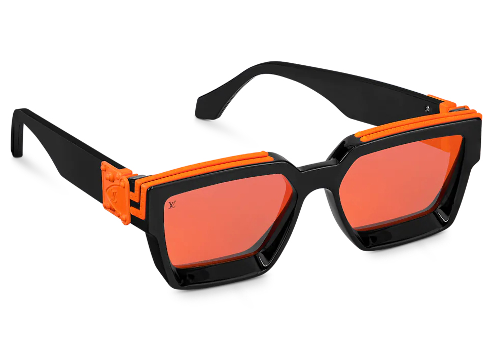 streetwear Louis Vuitton 1.1 Millionaires Sunglasses Black/Orange