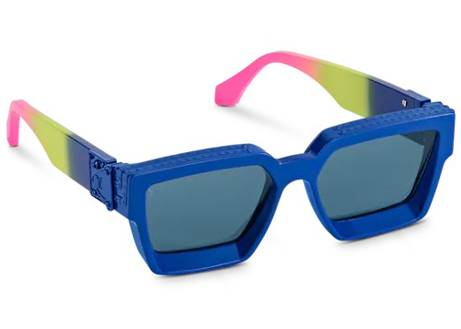 streetwear Louis Vuitton 1.1 Millionaires Sunglasses Blue Gradient Pink
