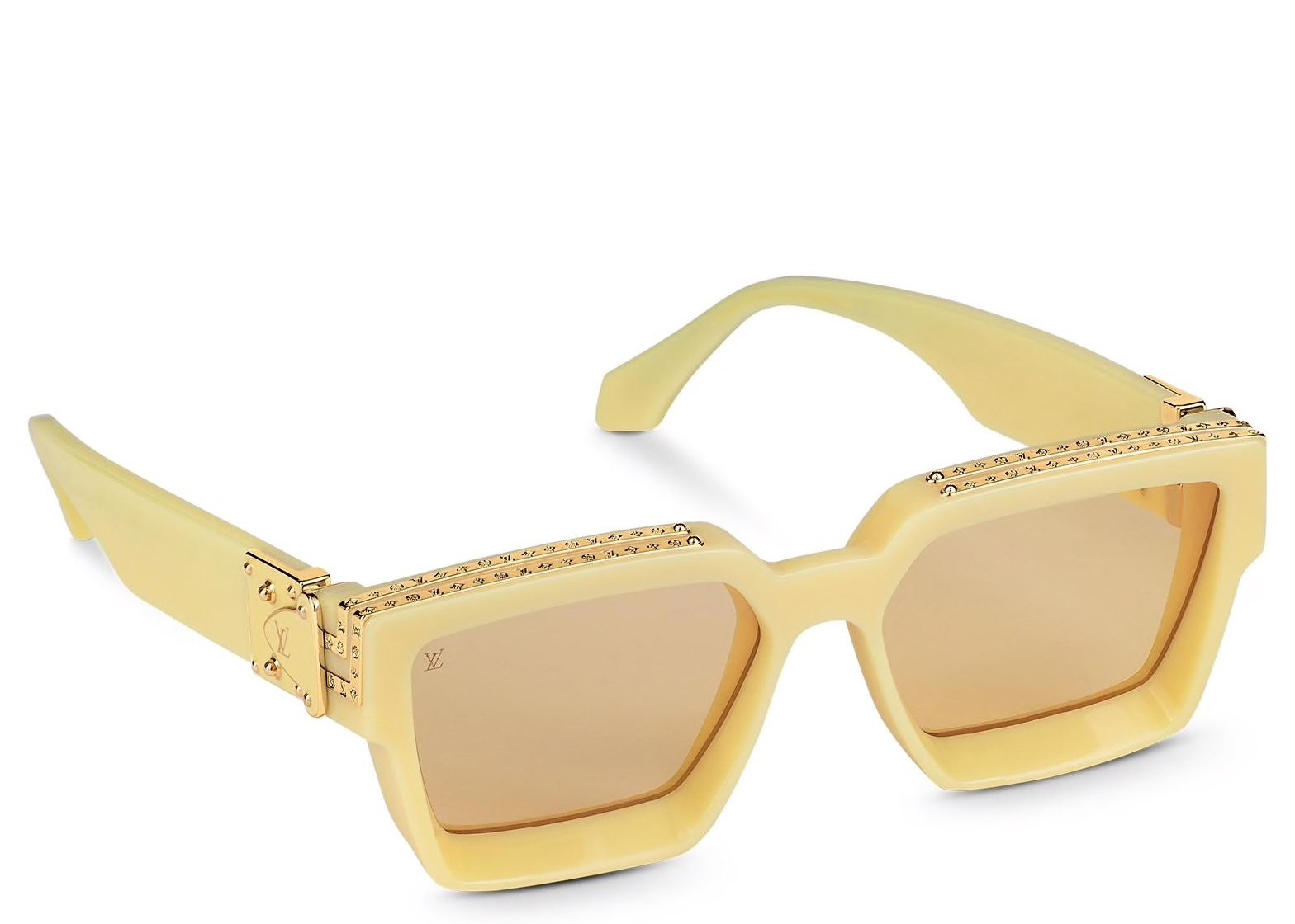 streetwear Louis Vuitton 1.1 Millionaires Sunglasses Pale Yellow