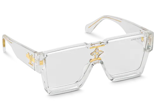 streetwear Louis Vuitton Cyclone Sunglasses Transparent