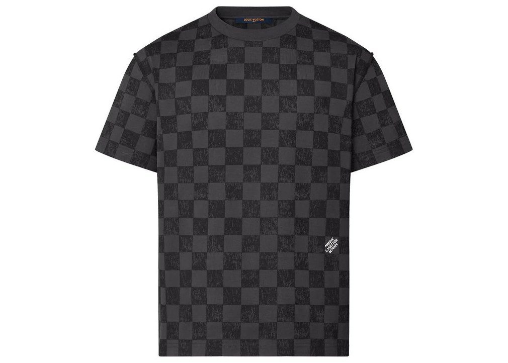 streetwear Louis Vuitton Damier T-shirt Dark Grey