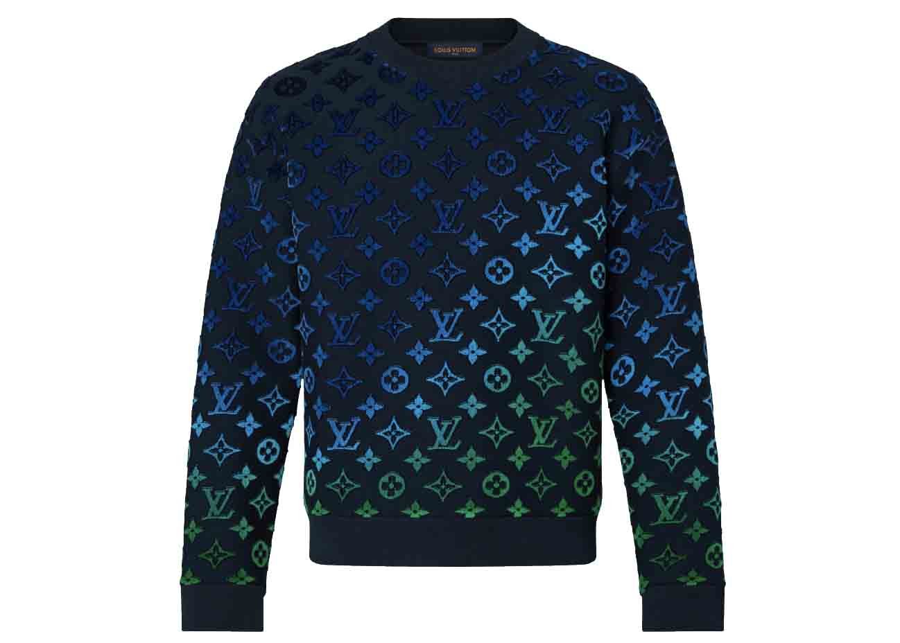 streetwear Louis Vuitton Gradient Monogram Fil Coup Sweatshirt Multicolor