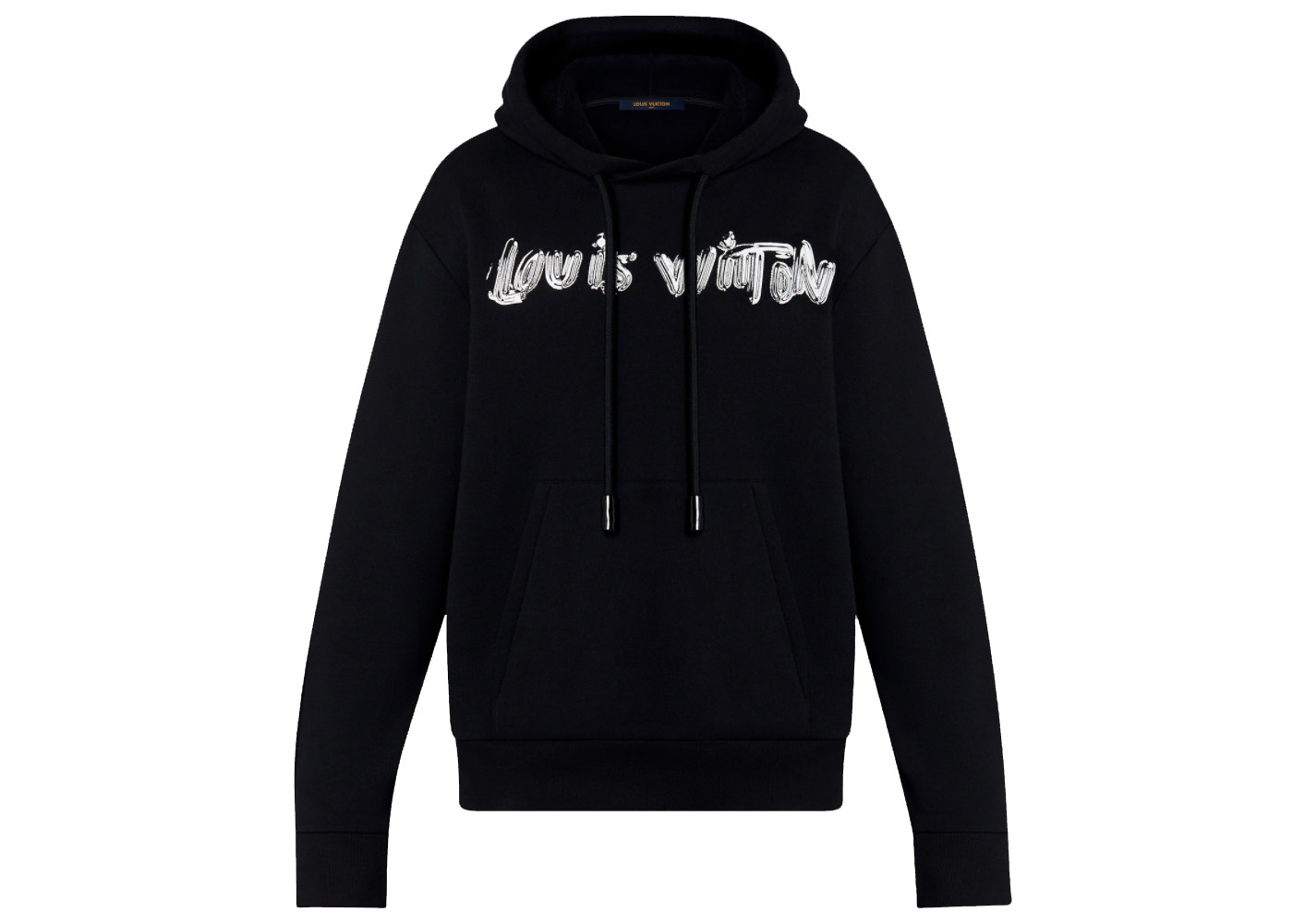 streetwear Louis Vuitton Graphic Hoodie Black