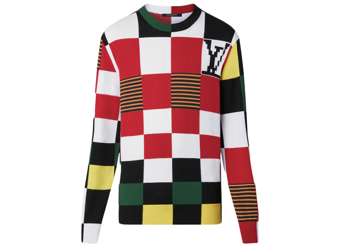 streetwear Louis Vuitton Intarsia Pullover Multicolor