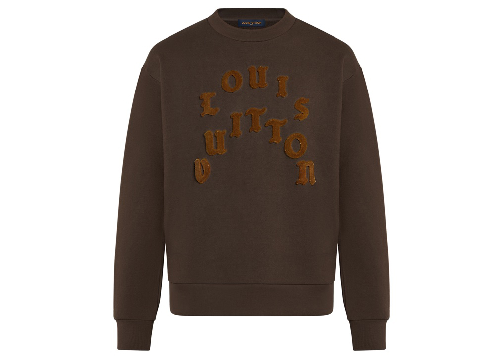 streetwear Louis Vuitton Louis Vuitton Tuffetage Crewneck Brown